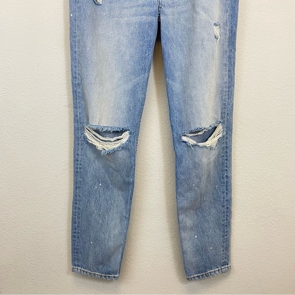 Boyish Slim Straight High Rise Distressed Jeans Size 27 - Picture 7 of 13